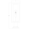 Z-Lite Dunbroch 1 Light Outdoor Pier Mounted Fixture, Deep Bronze + Outdoor Brass & Clear 584PHMR-533PM-DBZ - alternate 3